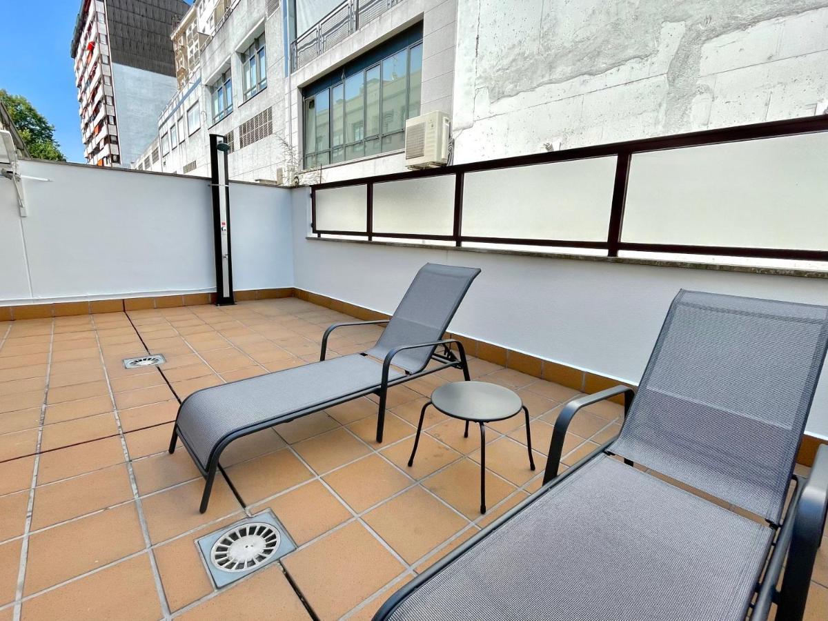 Estudio Centrico 1 Con Terraza Y Parking Privado Ourense Exterior foto